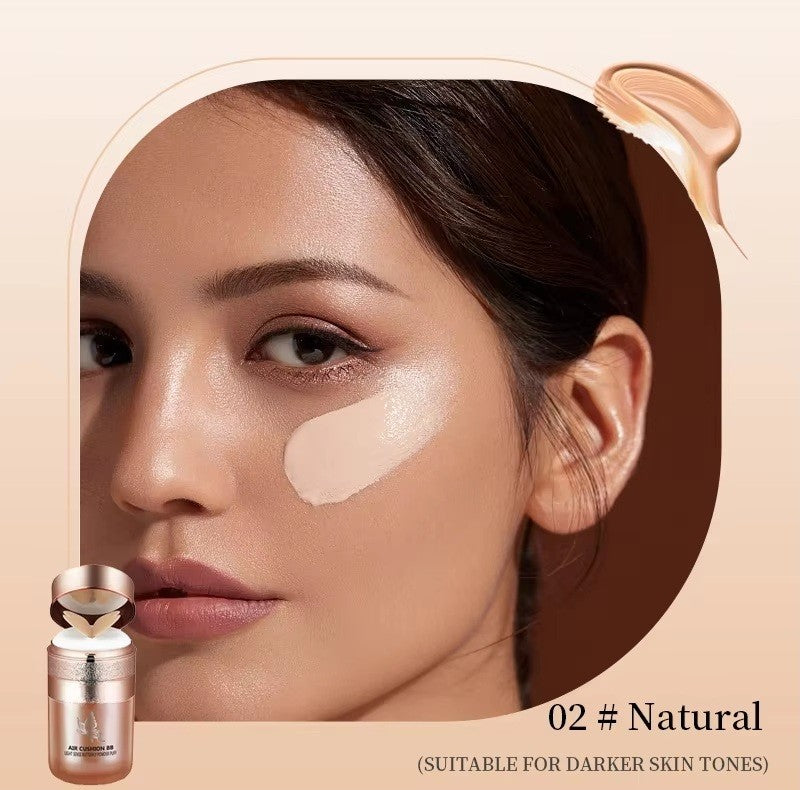 Air Cushion BB Cream Butterfly Powder Puff Moisturizing Foundation Concealer Whitening Oil-control Waterproof Makeup Cosmetics
